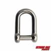 Extreme Max 3006.8393 BoatTector Stainless Steel D Shackle with No-Snag Pin - 1/4"