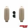 Extreme Max 3006.8541.2 BoatTector Inflatable Fender Value 2-Pack - 10" x 30", Sand