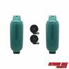 Extreme Max 3006.8547.2 BoatTector Inflatable Fender Value 2-Pack - 10" x 30", Forest Green