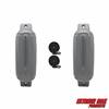 Extreme Max 3006.8549.2 BoatTector Inflatable Fender Value 2-Pack - 10" x 30", Gray