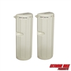 Extreme Max 3006.8747 Marine-Grade Vinyl Dock Bumper Fender - Straight, 16" x 6" x 4", White (Pair)