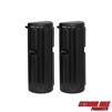 Extreme Max 3006.8749 Marine-Grade Vinyl Dock Bumper Fender - Straight, 16" x 6" x 4", Black (Pair)