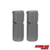 Extreme Max 3006.8752 Marine-Grade Vinyl Dock Bumper Fender - Straight, 16" x 6" x 4", Gray (Pair)