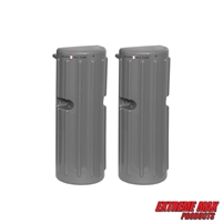 Extreme Max 3006.8752 Marine-Grade Vinyl Dock Bumper Fender - Straight, 16" x 6" x 4", Gray (Pair)