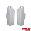 Extreme Max 3006.8765 Pontoon-Specific Inflatable Boat Fender with Locking Grip Handle - White (Pair)