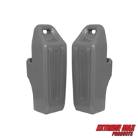 Extreme Max 3006.8771 Pontoon-Specific Inflatable Boat Fender with Locking Grip Handle - Gray (Pair)