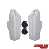 Extreme Max 3006.8774 Pontoon-Specific Inflatable Boat Fender Kit - Includes Two Fenders and 3/8" x 6' Fender Line, White