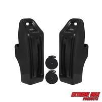Extreme Max 3006.8777 Pontoon-Specific Inflatable Boat Fender Kit - Includes Two Fenders and 3/8" x 6' Fender Line, Black
