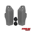 Extreme Max 3006.8779 Pontoon-Specific Inflatable Boat Fender Kit - Includes Two Fenders and 3/8" x 6' Fender Line, Gray