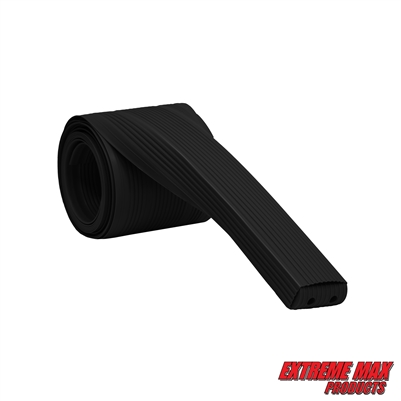 Extreme Max 3006.8867 High-Impact Cut-To-Fit Boat Trailer Bunk Wrap with End Caps - 2" x 4" x 24' Roll, Black