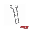 Extreme Max 3006.8887 Wide Entry Deluxe Aluminum Folding Dock & Pontoon Ladder - 4-Step