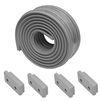 Extreme Max 3006.8894 Pre-Formed Synthetic Bunk Cover with End Caps and Stainless Hardware for 2x4 Boat Trailer Bunks - 1.5" x 3.5" x 12', Gray