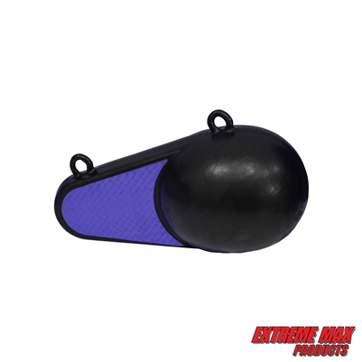 Extreme Max 3006.8958 Coated Keel-Style Downrigger Weight - 4 lbs. with Blue Flash