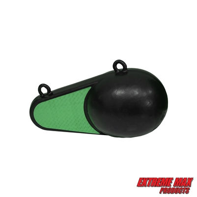 Extreme Max 3006.9085 Coated Keel-Style Downrigger Weight - 12 lbs. with Green Flash