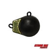 Extreme Max 3006.9214 Coated Ball-with-Fin Downrigger Weight - 3 lbs. with Gold Flash