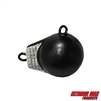 Extreme Max 3006.9222 Coated Ball-with-Fin Downrigger Weight - 2 lbs. with Silver Flash