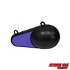 Extreme Max 3006.9255 Coated Pancake Downrigger Weight - 6 lbs. with Blue Flash