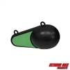Extreme Max 3006.9264 Coated Keel-Style Downrigger Weight - 3 lbs. with Green Flash