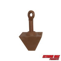 Extreme Max 3006.9271 Pyramid Anchor - One-Piece Mooring Anchor for Tidal Waters, Rocky or Sandy Bottoms, 25 lbs.