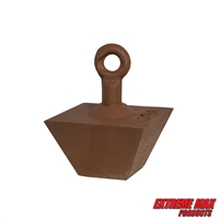 Extreme Max 3006.9274 Pyramid Anchor - One-Piece Mooring Anchor for Tidal Waters, Rocky or Sandy Bottoms, 50 lbs.