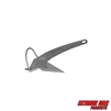 Extreme Max 3006.9277 Heavy-Duty Galvanized Self-Righting Shovel Anchor with Roll Bar - 9 lbs., Works Great in Mud, Sand, Clay, and Weeds