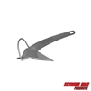 Extreme Max 3006.9282 Heavy-Duty Galvanized Self-Righting Shovel Anchor with Roll Bar - 20 lbs., Works Great in Mud, Sand, Clay, and Weeds