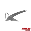 Extreme Max 3006.9291 Heavy-Duty Galvanized Self-Righting Shovel Anchor with Roll Bar - 33 lbs., Works Great in Mud, Sand, Clay, and Weeds