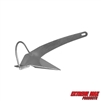 Extreme Max 3006.9297 Heavy-Duty Galvanized Self-Righting Shovel Anchor with Roll Bar - 44 lbs., Works Great in Mud, Sand, Clay, and Weeds