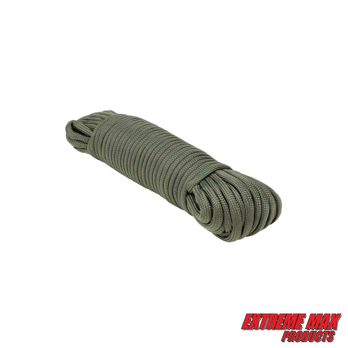 Extreme Max 3008.0484 Type III 550 Paracord - 5/32 x 250', OD Green