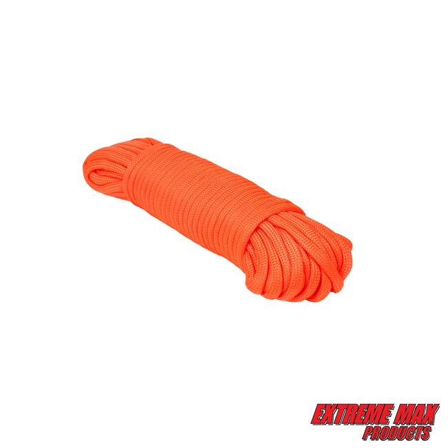 Extreme Max 3008.0489 Type III 550 Paracord - 5/32" x 50', Neon Orange