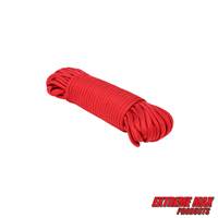 Extreme Max 3008.0538 Type III 550 Paracord - 5/32" x 50', Red