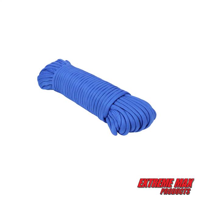Extreme Max 3008.0547 Type III 550 Paracord - 5/32" x 25', Blue