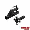 Extreme Max 5001.1376 Clamp-On Tractor Bucket Receiver Adapter and Tri-Ball Hitch with Tow Hook