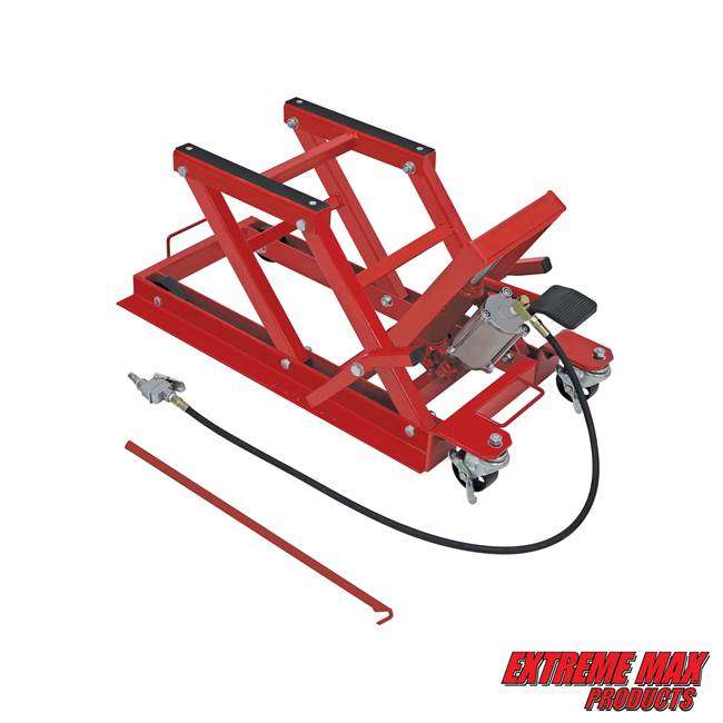 Extreme Max 5001.5041 Pneumatic / Hydraulic Motorcycle / ATV Jack - 1500 lb. Capacity