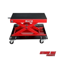 Extreme Max 5001.5059 1100 lb. Wide Motorcycle Scissor Jack with Dolly