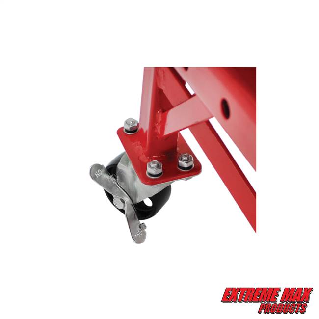 Extreme Max 5001.5083 Ultra Stable Hydraulic Motorcycle Lift Table with Foot Pad Lift Function Raises Bikes from 13.25 to 34