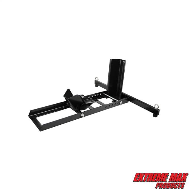 Extreme Max 5001.5757 Adjustable Motorcycle Wheel Chock Stand Heavy-Duty 1800 lb. Weight Capacity