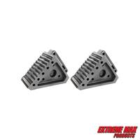 Extreme Max 5001.5772.2 Heavy-Duty Solid Rubber Wheel Chock with Handle - Value 2-Pack
