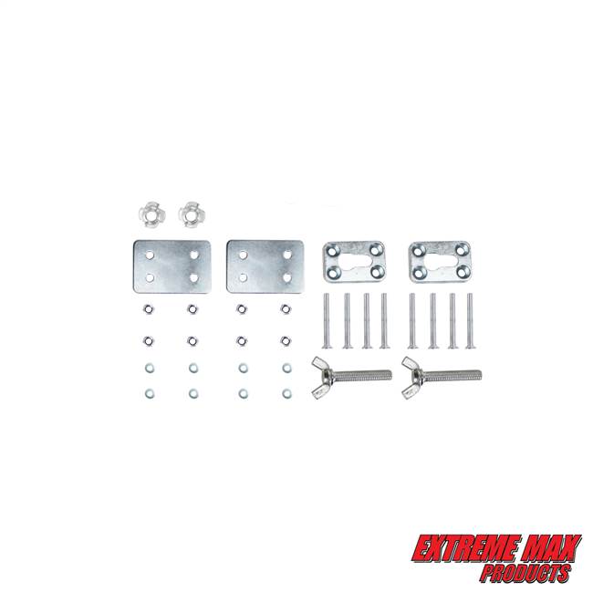 Extreme Max 5001.5778 Removable Hardware Kit for Deluxe Chrome Motorcycle Wheel Chock