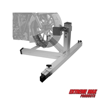 Extreme Max 5001.5975 Pro Series Aluminum Lightweight Heavy-Duty No Drill Adjustable Motorcycle Wheel Chock for Trailer, Garage, or Truck â€“ Fits Tires 15" to 22"