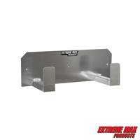 Extreme Max 5001.6029 Dual Helmet Hanger Wall-Mount Aluminum Storage Rack Organizer for Enclosed Race Trailer, Shop, Garage, Storage - Silver