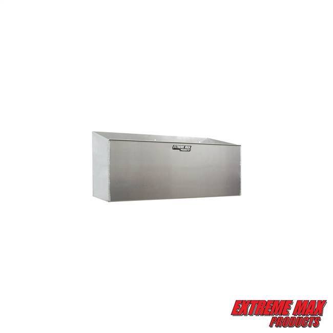 Extreme Max 5001.6044 Aluminum Dual Fuel Jug Holder - Fits Two 5 Gallon Containers, Storage Organizer for Enclosed Race Trailer, Shop, Garage, Storage, Silver
