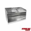 Extreme Max 5001.6056 Deluxe Dual Aluminum Helmet Bay Shelf Holder Storage Cabinet Organizer for Enclosed Race Trailer, Shop, Garage, Storage - Silver