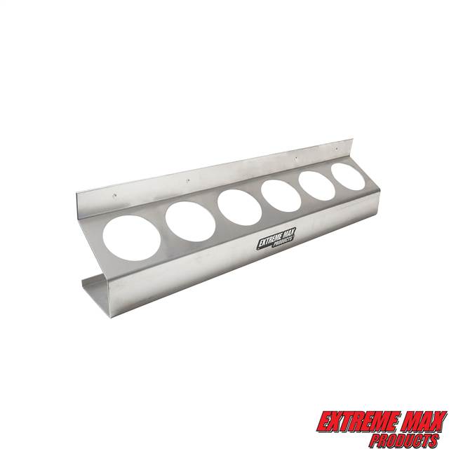 Extreme Max 5001.6085 Aluminum Aerosol Storage Shelf for Enclosed Trailer Shop Garage Storage - 6-Can Capacity