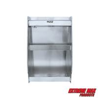 Extreme Max 5001.6102 Aluminum 3-Shelf Open Storage Cabinet for Race Trailer, Garage, Shop, Enclosed Trailer, Toy Hauler - Silver