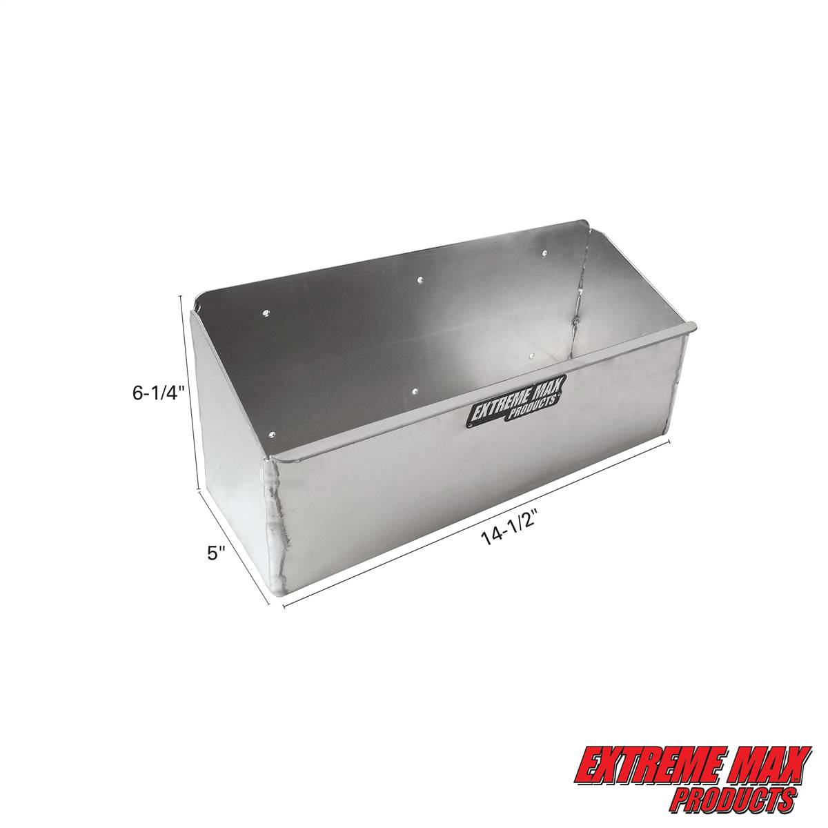 Extreme Max 5001.6097 Aluminum Diamond-Plate Trailer Tongue Locking Storage  Box with Key-Lock for Utility