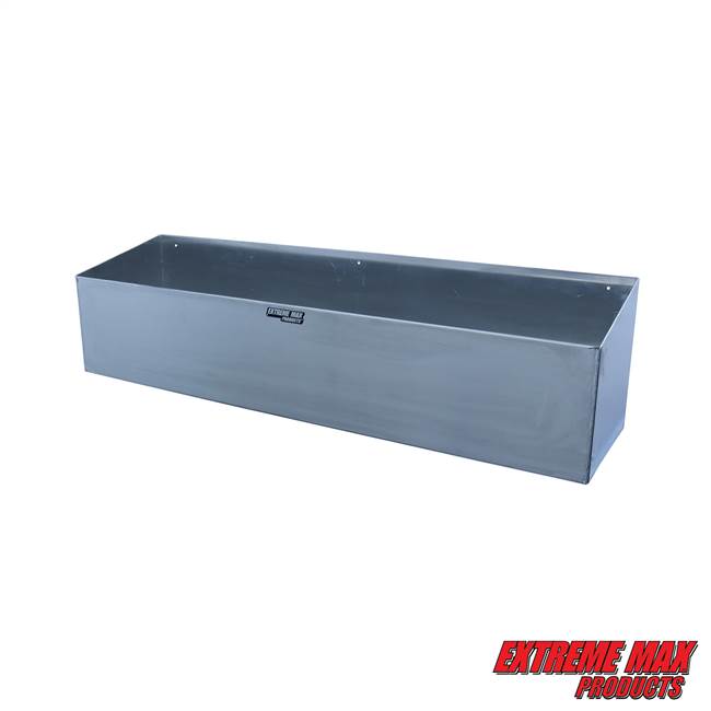 Extreme Max 5001.6108 Aluminum Quad Fuel Jug Holder - Fits Four 5 Gallon Containers, Storage Organizer for Enclosed Race Trailer, Shop, Garage, Storage, Silver