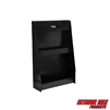 Extreme Max 5001.6117 Aluminum 3-Shelf Open Storage Cabinet for Race Trailer, Garage, Shop, Enclosed Trailer, Toy Hauler - Black