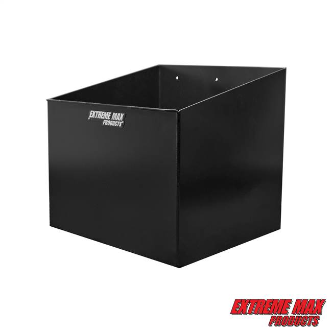 Extreme Max 5001.6157 Aluminum Single Fuel Jug Holder - Fits One 5 Gallon Container, Storage Organizer for Enclosed Race Trailer, Shop, Garage, Storage, Black