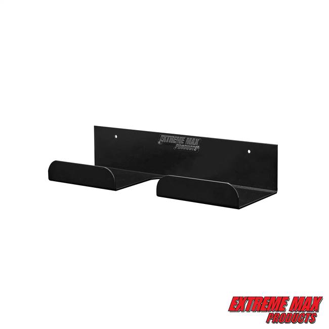 Extreme Max 5001.6174 Aluminum Push Broom Hanger Holder for Enclosed Trailer Shop Garage Storage - Black